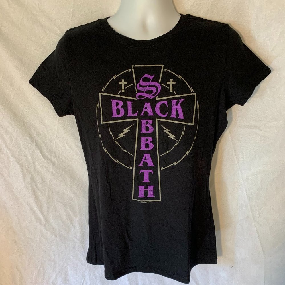 New Rare Black Sabbath Cross 2016 Black T Shirt